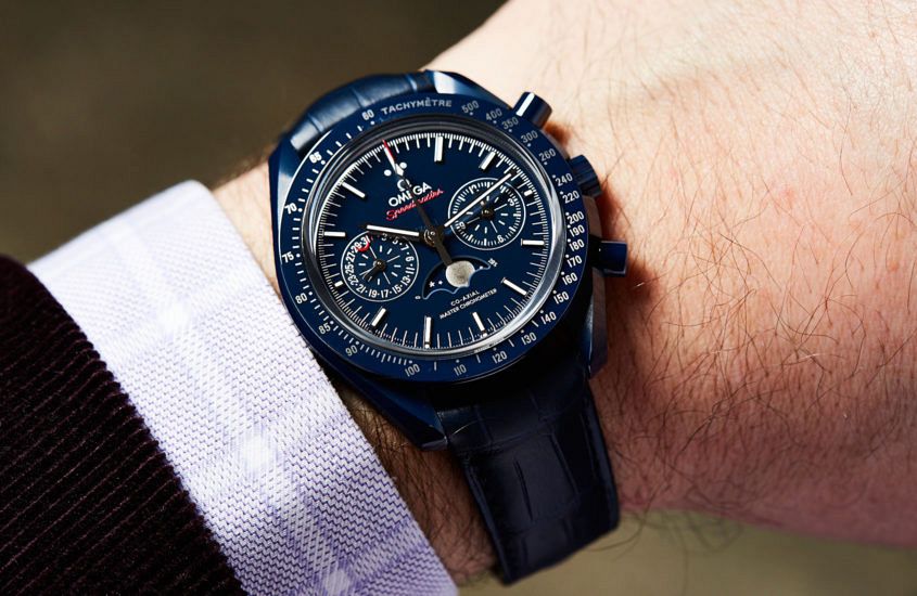Replica Omega Speedmaster Blue Side of The Moon Review